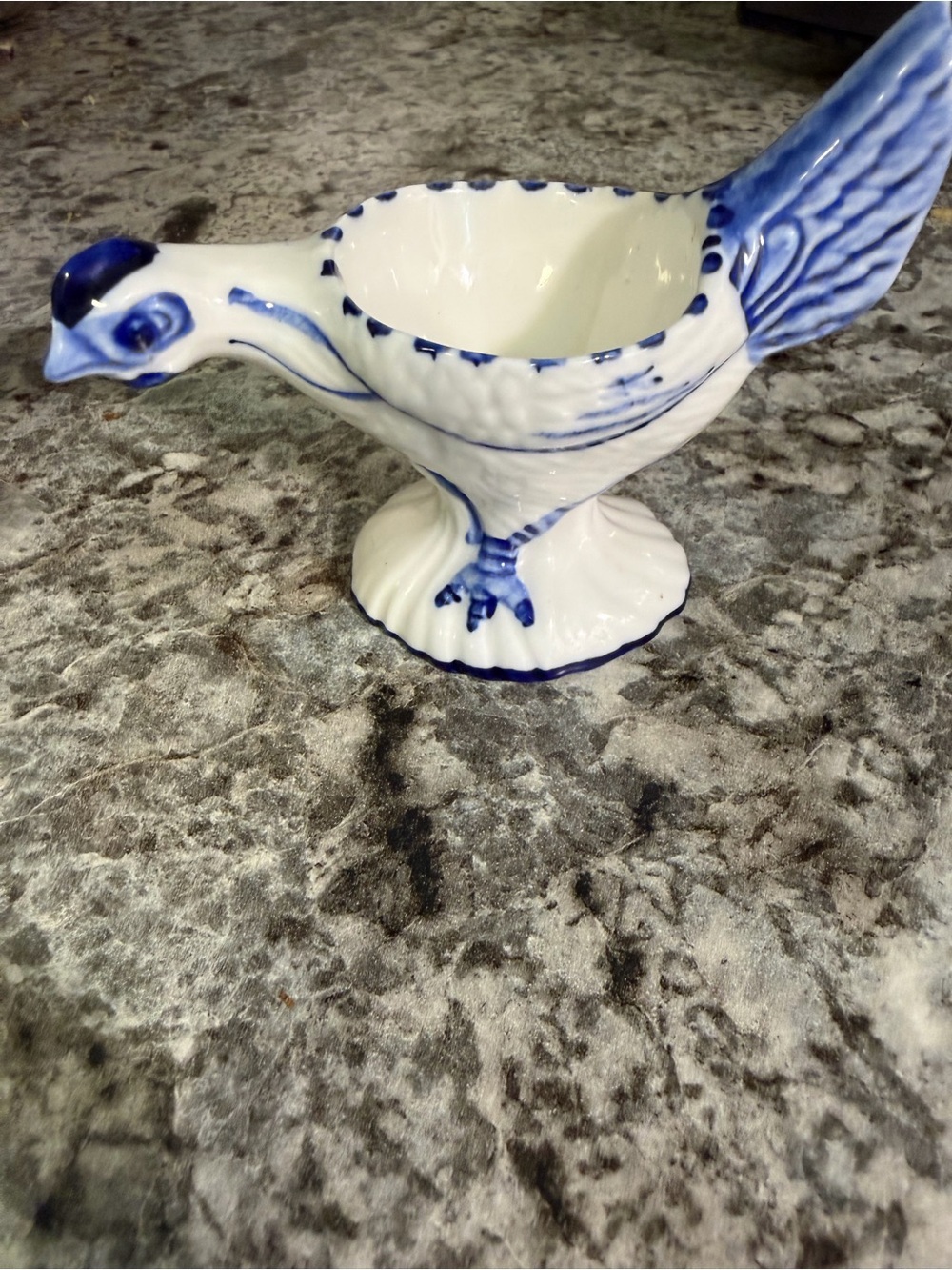 Vintage Delft Ceramic Chicken